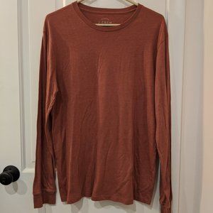 J Crew Factory Mens Heathered Long Sleeve Tee